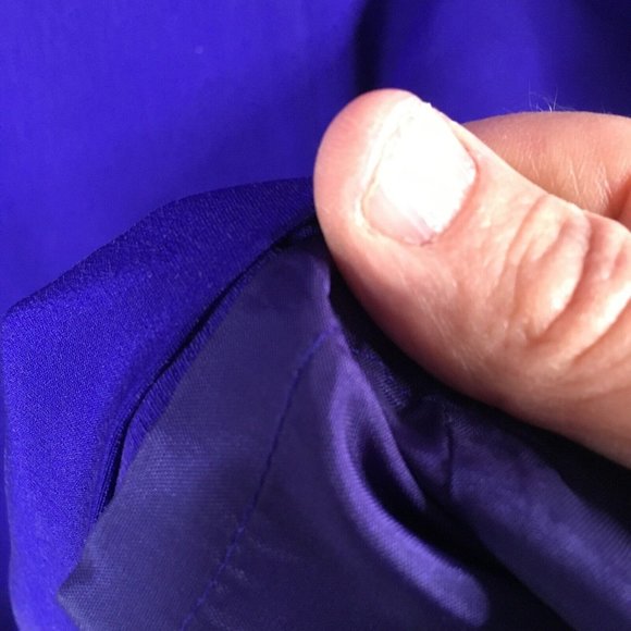 Vintage Silk Dress Womens 4 Purple Career Event Occasion Wedding Cocktail Formal - Picture 12 of 16